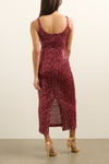 Claudia Fish-net Midi Dress - Cherry Sequin