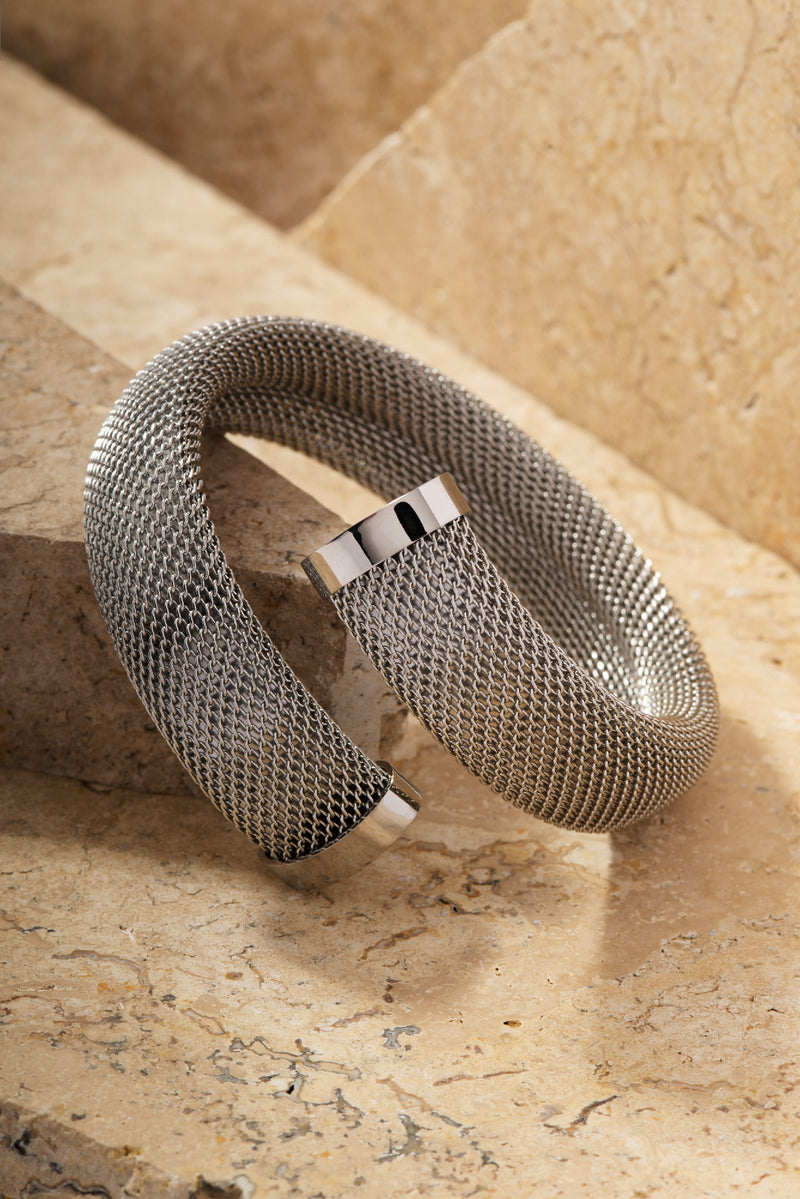 KOKO Mesh Cuff Double-SILVER