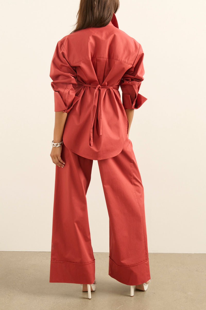Capri Pant - Cherry