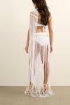 Xena Rope Tassel One Piece, White