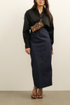 Bardot Denim Maxi Skirt (PRE-ORDER)