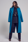 Carla  Overcoat - Turquoise