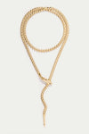 KOKO Geometric Snack Necklace-GOLD