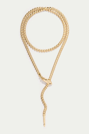 KOKO Geometric Snack Necklace-GOLD