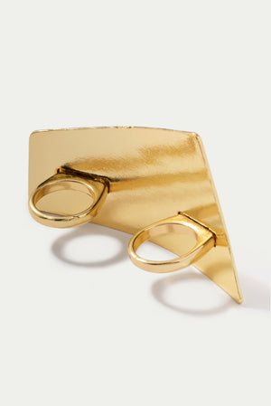 KOKO Geometric Plate Ring-GOLD