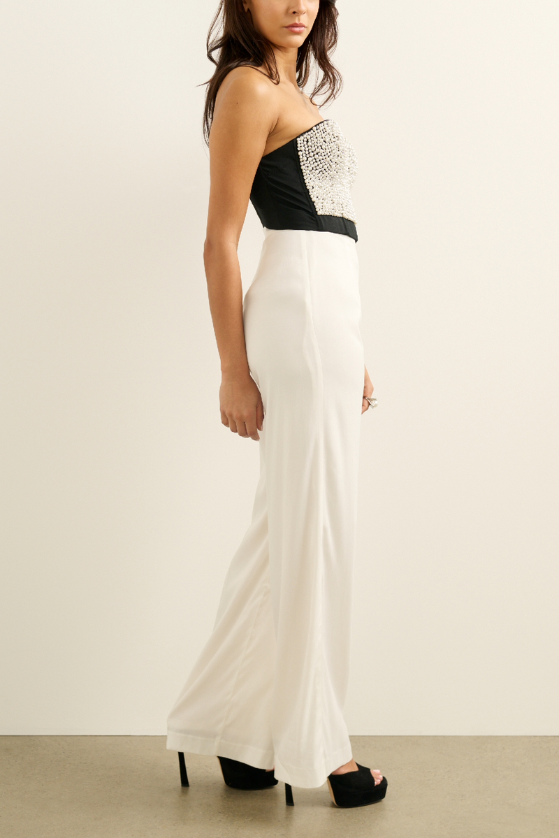 Gigi Pearl Bustier - White