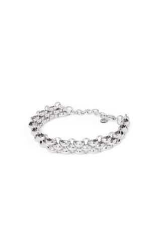 Three Row Bracelet - Silver
