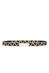 Three Tone Black Twisted Bangle