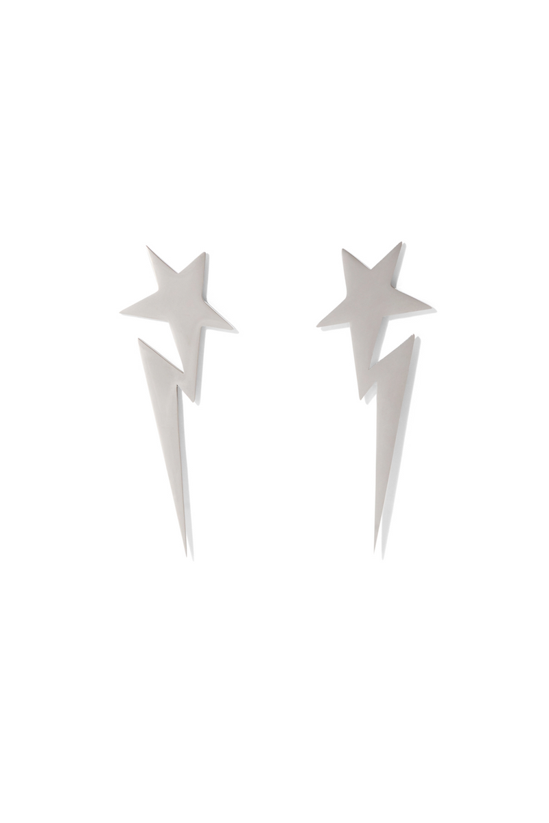 Shooting Star studs - silver