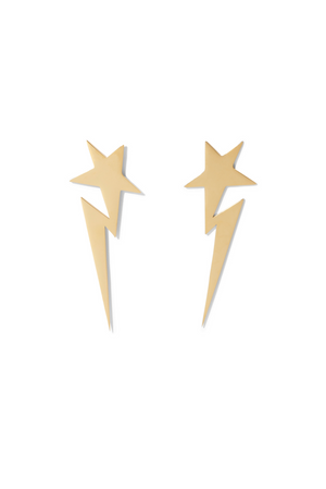 Shooting star studs - gold