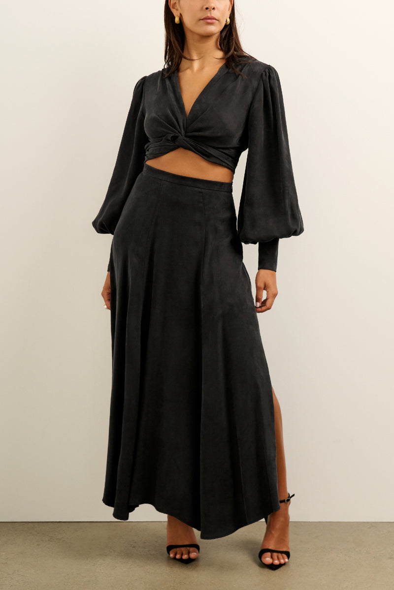 Vida Maxi Skirt - Black