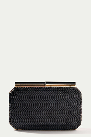 KOKO Woven Clutch-BLACK