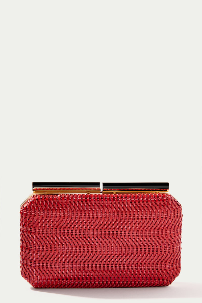 KOKO Woven Clutch-RED