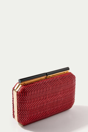 KOKO Woven Clutch-RED