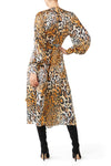 Cleopatra Wrap Dress - Leopard