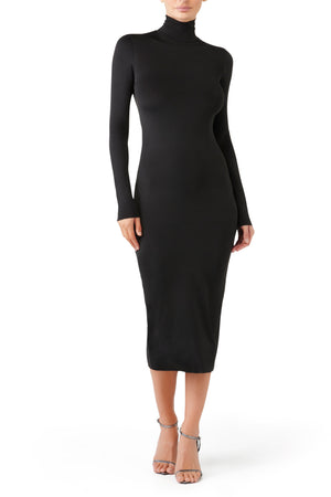 Krystal Midi Dress - Noir