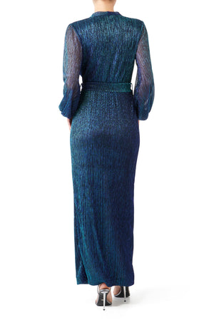 Athenian Luxe Robe - Azure