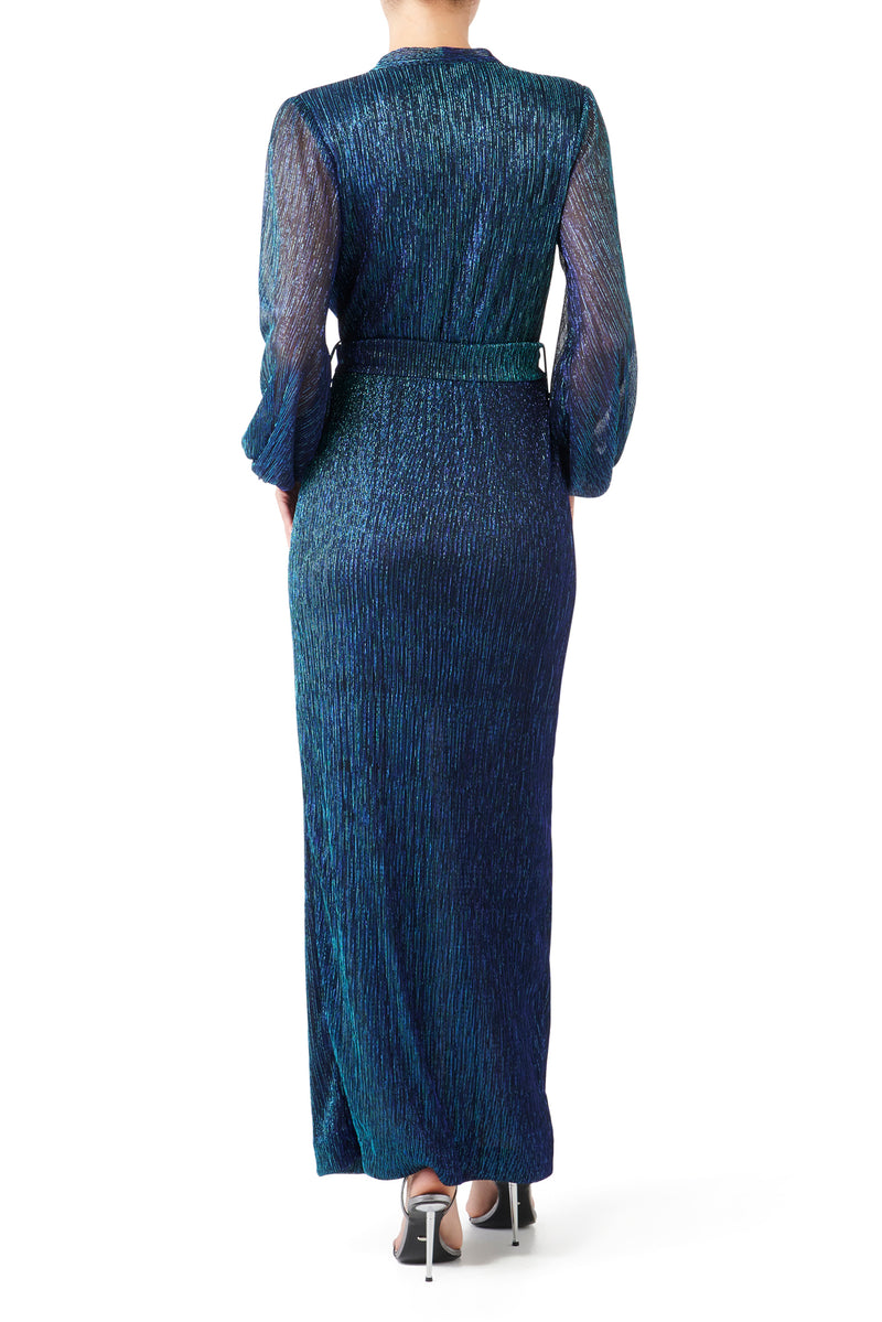 Athenian Luxe Robe - Azure