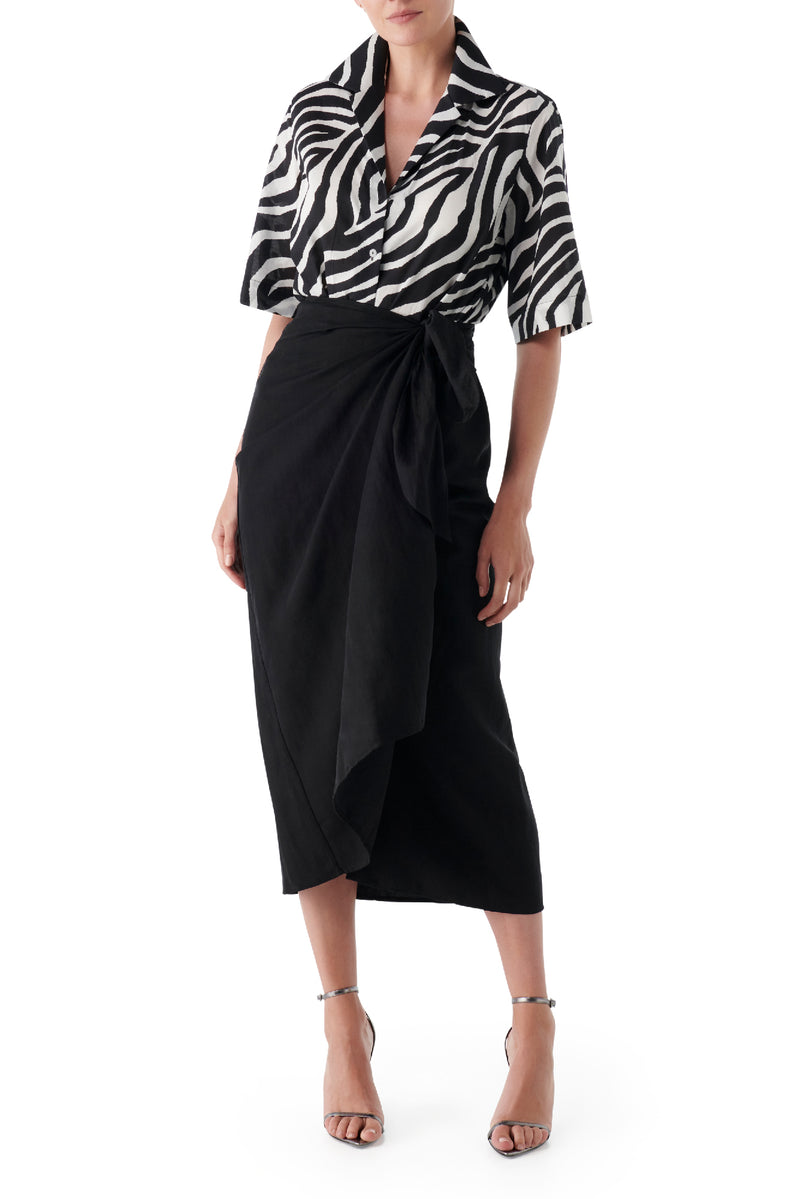 Cece Wrap Skirt - Black